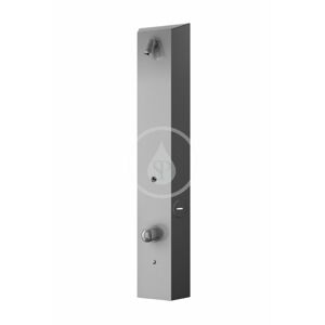SANELA Nerezové sprchové panely Nástěnný sprchový panel na RFID žetony, směšovací baterie, matný nerez SLZA 32