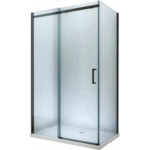 MEXEN/S OMEGA sprchový kout 130x70 cm, transparent, černá 825-130-070-70-00
