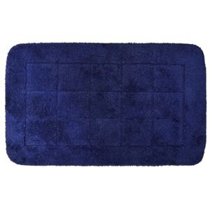 RIDDER DELHI Koupelnová předložka 50x80 cm s protiskluzem, 100% polyester, tmavě modrá 1712303