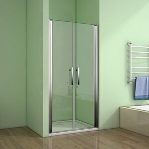 H K Sprchové dveře MELODY D2 90 dvoukřídlé 86-90 x 195 cm, čiré sklo SE- MELODYD290-306