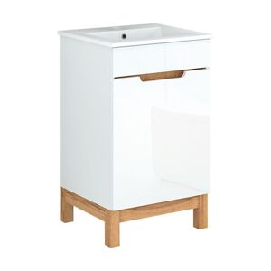 Koupelnová skříňka s keramickým umyvadlem Spree 50 P/L | A-Interiéry spree_50
