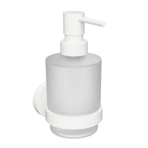 SAPHO X-ROUND WHITE dávkovač mýdla 200ml, mléčné sklo, bílá mat XR103W