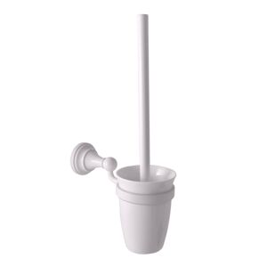 SLEZAK-RAV WC štětka, miska keramika, bílá Koupelnový doplněk MORAVA RETRO, Barva: bílá MKA0500B