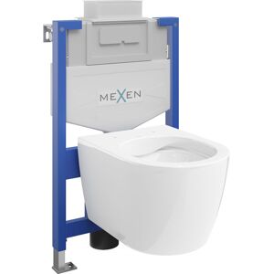 MEXEN/S WC předstěnová instalační sada Fenix XS-U s mísou WC Carmen,  bílá 6853388XX00