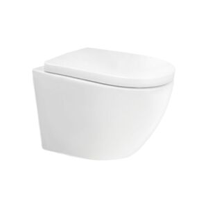 MEREO WC závěsné kapotované, tiché splachování, RIMLESS, 495x360x370, keramické, vč. sedátka CSS115SN VSD82T2