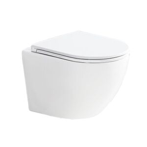 MEREO WC závěsné kapotované, tiché splachování, RIMLESS, 495x360x370, keramické, vč. sedátka CSS113S VSD82T1