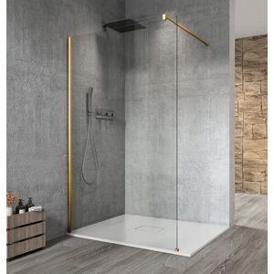 GELCO VARIO GOLD MATT jednodílná sprchová zástěna k instalaci ke stěně, čiré sklo, 1100 mm GX1211-01