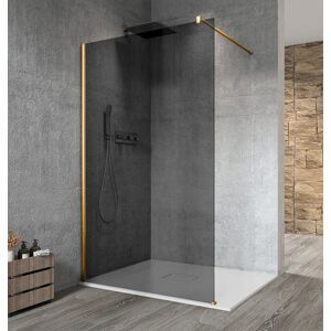 GELCO VARIO GOLD MATT jednodílná sprchová zástěna k instalaci ke stěně, kouřové sklo, 1000 mm GX1310-01