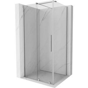 MEXEN/S Velar Obdelníkový sprchový kout 90 x 75 cm, transparent, chrom 871-090-075-01-01