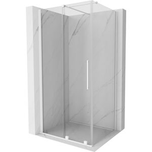 MEXEN/S Velar sprchový kout 90 x 110, transparent, bílá 871-090-110-01-20