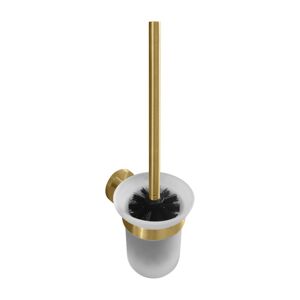 HOPA WC štetka, miska sklo, 95×360×140 mm Barva 22 zlatá broušená mat KDBE160113017