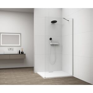 POLYSAN ESCA CHROME jednodílná sprchová zástěna k instalaci ke stěně, sklo čiré, 1300 mm ES1013-01