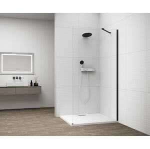 POLYSAN ESCA BLACK MATT jednodílná sprchová zástěna k instalaci ke stěně, sklo čiré, 1300 mm ES1013-02