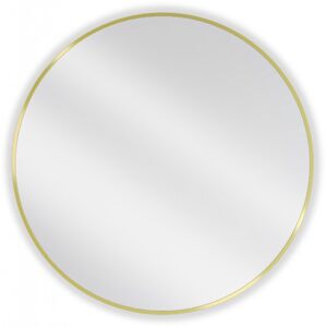 MEXEN Loft zrcadlo 80 cm, zlatý rám 9850-080-080-000-50