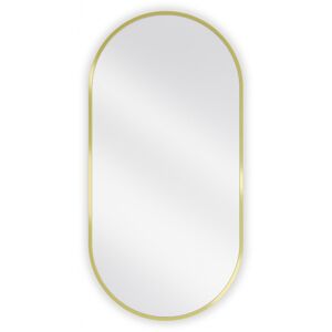 MEXEN Loft zrcadlo 90 x 45 cm, zlatý rám 9851-090-045-000-50