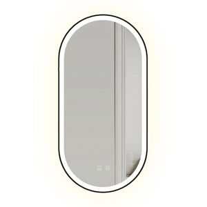 Tutumi Zrcadlo LED OVL 50x100cm Black HOM-02505
