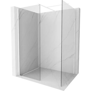 MEXEN/S Kioto Sprchová zástěna Walk-in 100 x 100 cm, transparent, bílá 800-100-202-20-00-100
