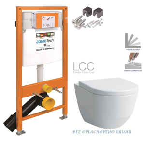 JOMOTech modul pro závěsné WC bez sedátka + WC LAUFEN PRO LCC RIMLESS + SEDÁTKO 174-91100700-00 LP2