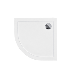 Akrylátová sprchová vanička nízká čtvrtkruh Aron HR 90 Slimline (90x90x5,5 | R 55 cm) | Besco nora_90chk