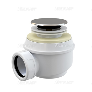 Alcaplast sifon pro sprchové vaničky 50mm chrom A466-50 click/clack (výška 72mm) A466-50