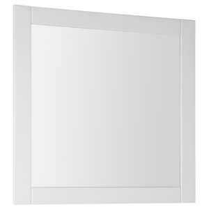 AQUALINE FAVOLO zrcadlo v rámu 80x80cm, bílá mat FV080