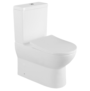 AQUALINE JALTA WC kombi, Rimless, spodní/zadní odpad + sedátko, bílá PB103