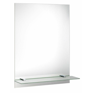 AQUALINE Zrcadlo s otvory pro polici 60x80cm, včetně závěsů 22430