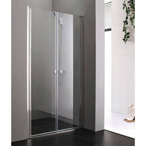 Aquatek Glass B2 100 sprchové dveře do niky dvoukřídlé 97-101cm, barva rámu chrom, výplň sklo čiré GLASSB2100-176