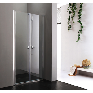 Aquatek Glass B2 90 sprchové dveře do niky dvoukřídlé 87-91cm, barva rámu chrom, výplň sklo čiré GLASSB290-176