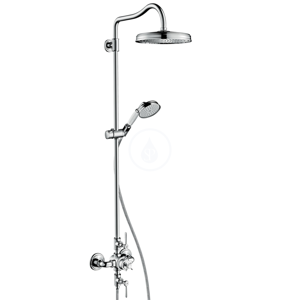 AXOR Montreux Showerpipe s termostatickou baterií a horní sprchou 1jet, chrom 16572000