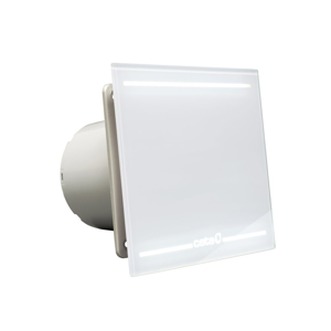 CATA E-100 GL koupelnový ventilátor axiální, 8W, potrubí 100mm, LED podsvícení, bílá 00900001