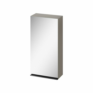 CERSANIT Zrcadlová skříňka VIRGO 40 šedý dub s černými úchyty S522-012