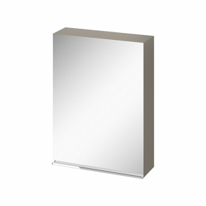 CERSANIT Zrcadlová skříňka VIRGO 60 šedý dub s chromovými úchyty S522-015