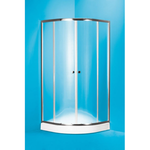 HOPA Čtvrtkruhový sprchový kout s vaničkou NAVARRA Hliník chrom, Matné bezpečnostní sklo 5 mm OLBNAV290CMBV+OLBNAV290V