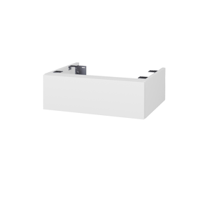 Dřevojas Doplňková skříňka pod desku DSD SZZ 60. bez výřezu (výška 20 cm) N01 Bílá lesk / D16 Beton tmavý 224899
