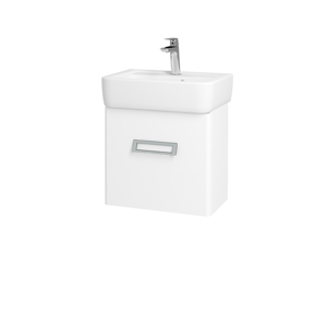 Dřevojas Koupelnová skříň DOOR SZD 45 N01 Bílá lesk / M01 Bílá mat / Pravé 205065P