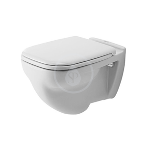 DURAVIT D-Code Závěsné WC, ploché splachování, s HygieneGlaze, alpská bílá 22100920002