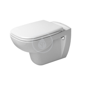 DURAVIT D-Code Závěsné WC, Rimless, s HygieneGlaze, alpská bílá 25700920002