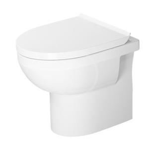 DURAVIT DuraStyle Basic Stojící WC se sedátkem SoftClose, zadní odpad, Rimless, alpská bílá 41840900A1