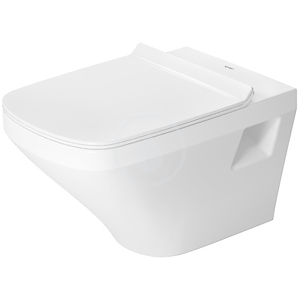 DURAVIT DuraStyle Závěsné WC, s plochým splachováním, s WonderGliss, bílá 25400900001