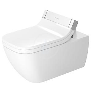 DURAVIT Happy D.2 Závěsné WC pro SensoWash, Rimless, s WonderGliss, alpská bílá 25505900001