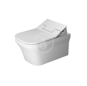 DURAVIT P3 Comforts Závěsné WC pro bidetové sedátko SensoWash, Rimless, s WonderGliss, alpská bílá 25615900001