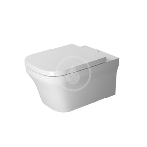 DURAVIT P3 Comforts Závěsné WC, Rimless, s WonderGliss, alpská bílá 25610900001