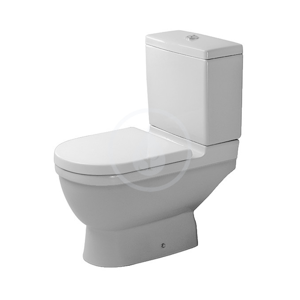 DURAVIT Starck 3 WC kombi mísa, spodní odpad, s HygieneGlaze, alpská bílá 0126012000