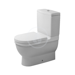 DURAVIT Starck 3 WC kombi mísa, Vario odpad, s HygieneGlaze, alpská bílá 0128092000