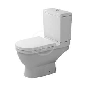 DURAVIT Starck 3 WC kombi mísa, zadní odpad, s HygieneGlaze, alpská bílá 0126092000