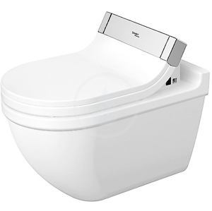 DURAVIT Starck 3 Závěsné WC pro SensoWash, s WonderGliss, bílá 22265900001