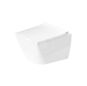 DURAVIT Viu Závěsné WC Compact, Rimless, DuraFix, alpská bílá 2573090000