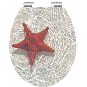 Eisl Wc sedátko Red Starfish MDF HG se zpomalovacím mechanismem SOFT-CLOSE 80541RedStarfish