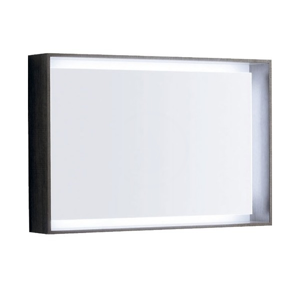GEBERIT Citterio Zrcadlo 884x584 mm s LED osvětlením, šedohnědý dub 500.572.JJ.1